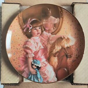 1983 "Amy's Magical Horse" by Sandra Kuck 9 1/4" Collector's Plate 03328!!